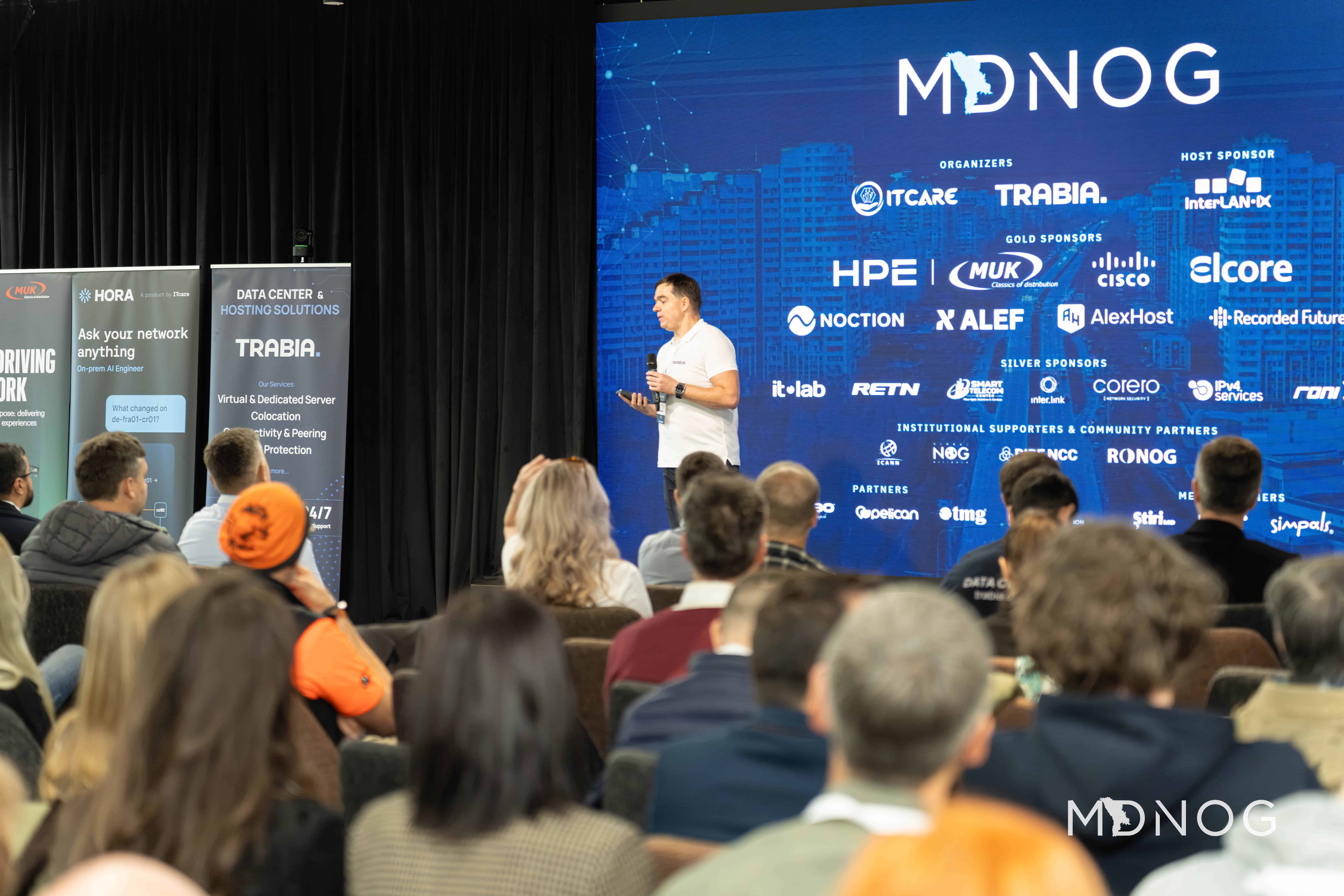 MDNOG 1 team behind the scenes at Digital Park, Chișinău